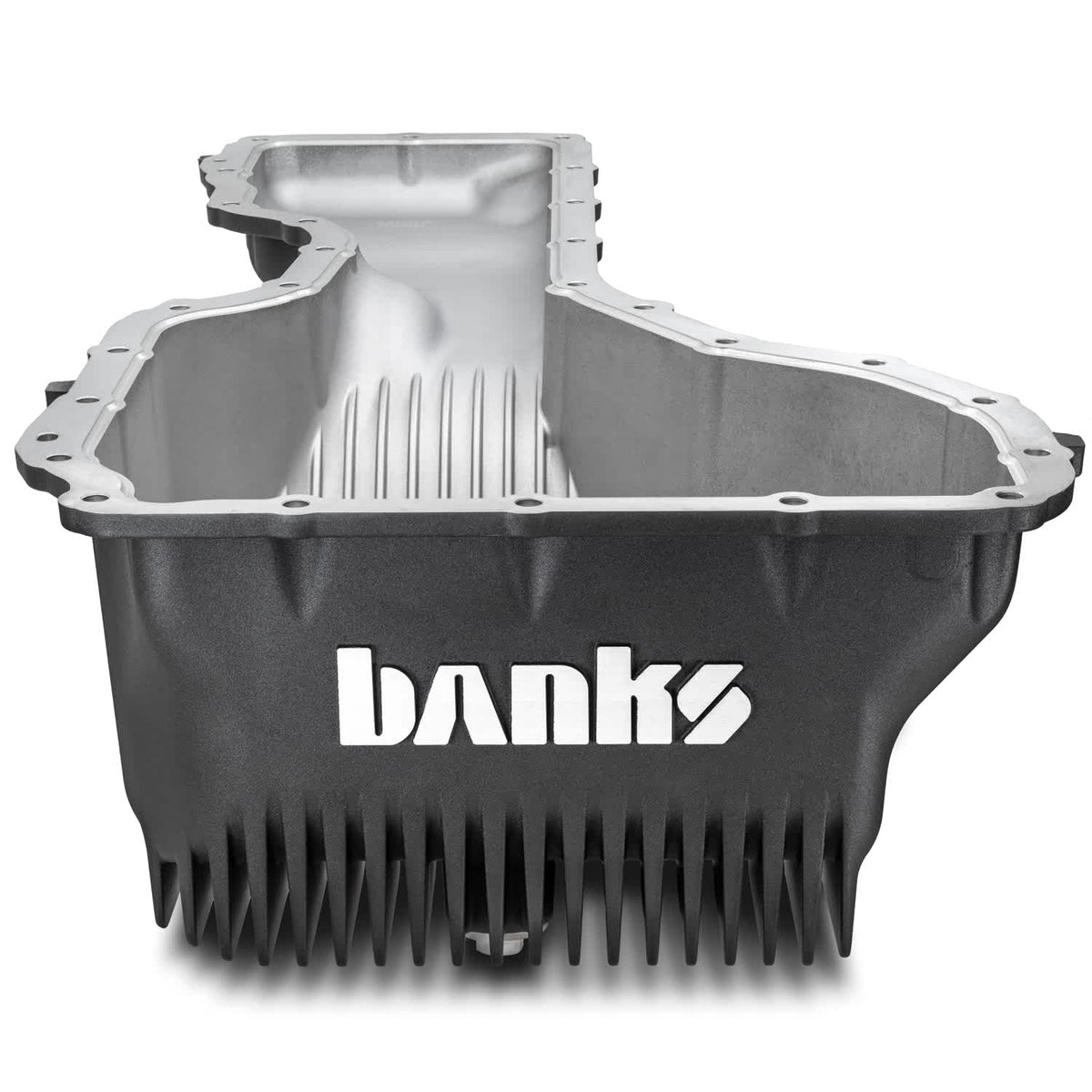 Banks 35137-B CoolRunner oil pan side view for 2020-2026 Chevy and GMC 6.6L Duramax L5P
