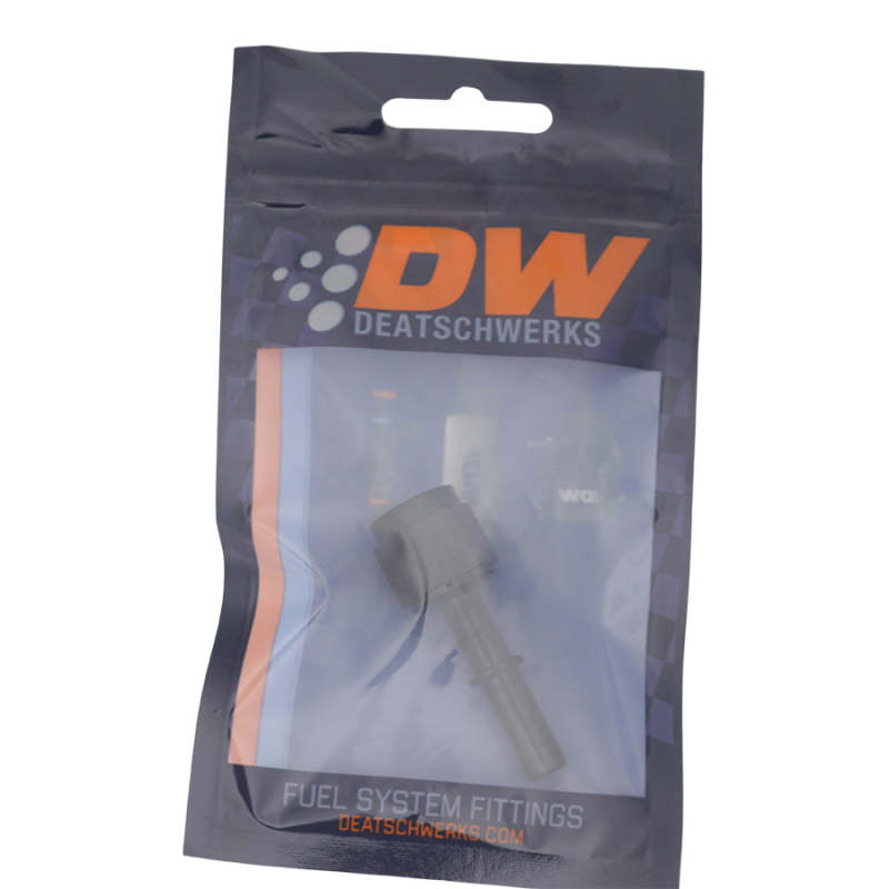 DeatschWerks 6AN Female Flare Swivel to 5/16in Male EFI Quick Disconnect - Anodized Matte Black-thumbmail-2