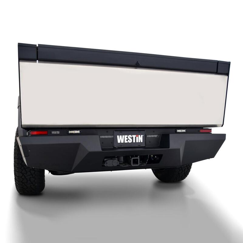 Westin 24-25 Tesla Cybertruck Pro-Series Rear Bumper - Texured Black-thumbmail-2