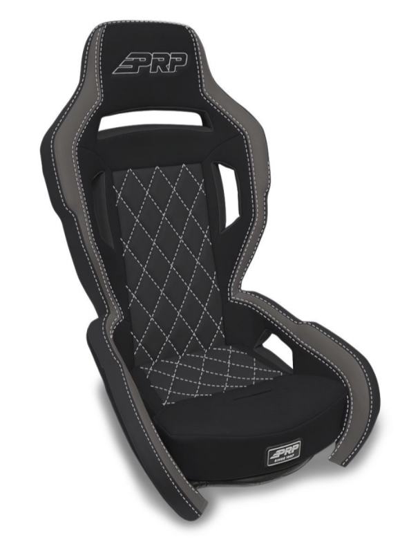 PRP Contour Suspension Seat - Black & Gray-thumbmail-1