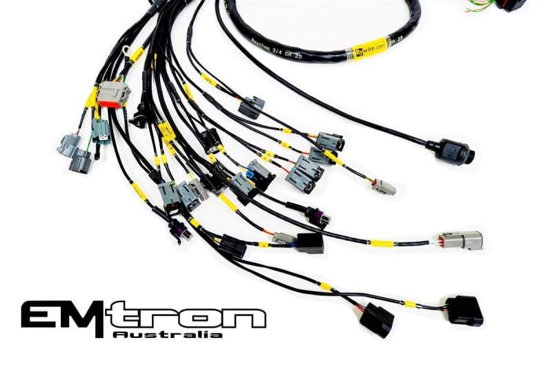 Rywire Honda B-Series NA w/Emtron KV8+ Eng Harn (4 Inj No EMAP/Boost/ Adapter Req / Drop Ship Only)-thumbmail-1