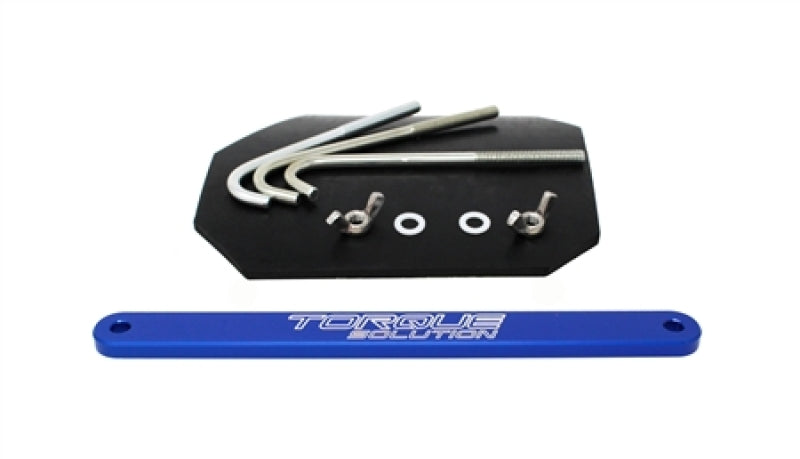 Torque Solution 02-07 Subaru WRX / 04-07 STi  Small Battery Tie Down - Blue-thumbmail-1