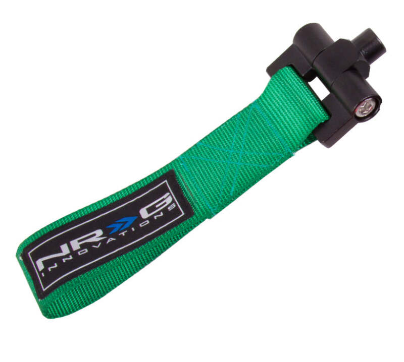 NRG Bolt-In Tow Strap Green - Mazda 3 / Mazdaspeed 3 04-07 (5000lb. Limit)-thumbmail-2