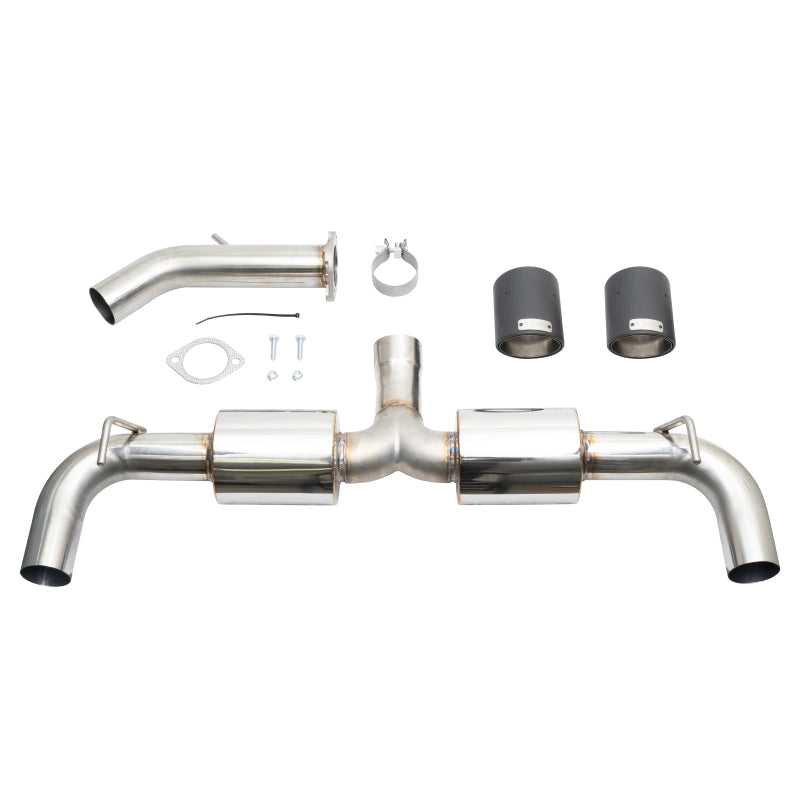 Injen 19-22 Hyundai Veloster N L4 2.0L Turbo Performance SS Axle Back Exhaust System - Carbon Tips-thumbmail-6