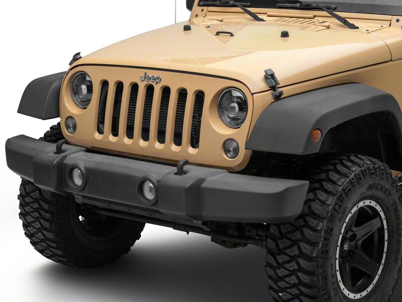 Raxiom 07-18 Jeep Wrangler JK Axial Series Quatro LED Headlights- Black Housing- Clear Lens-thumbmail-10