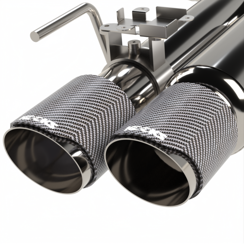 Kooks 18-24 Ford Mustang GT 5.0 3in. Valved Shotgun Cat-Back Exhaust - Carbon Tips-thumbmail-4