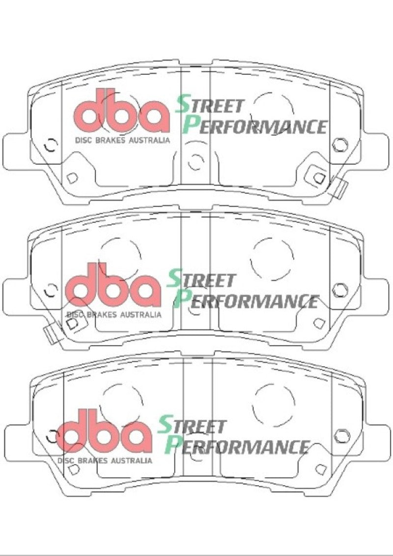 DBA 15-19 Ford Mustang GT (w/Performance Package/380mm Front Rotor) SP Performance Rear Brake Pads-thumbmail-5