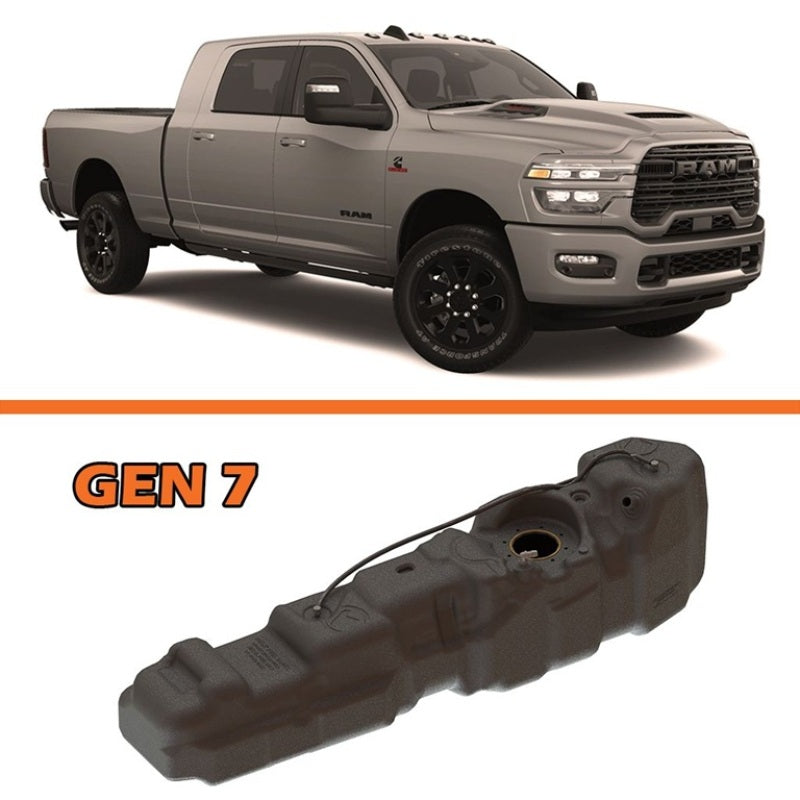 Titan Fuel Tanks 25-26 RAM 2500/3500 Cummins Mega Cab Short Bed 50 Gallon XXL Mid-Ship Fuel Tank-thumbmail-1
