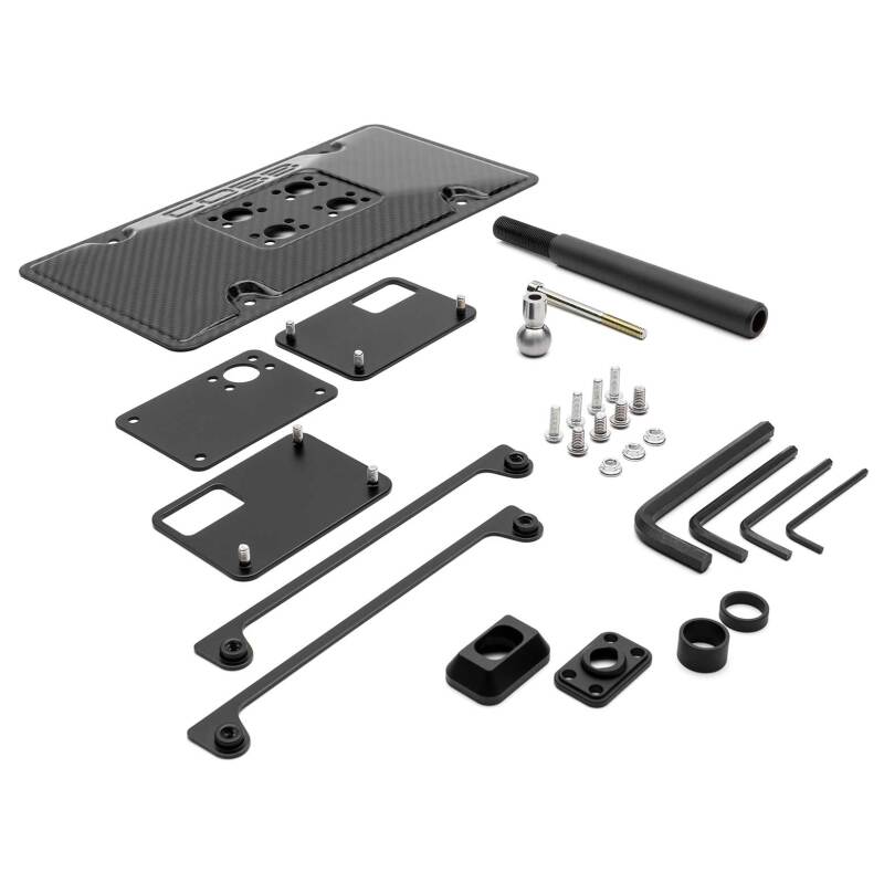 COBB Redline Carbon Fiber License Plate Relocation Mount 08-14 Subaru WRX/STI-thumbmail-1