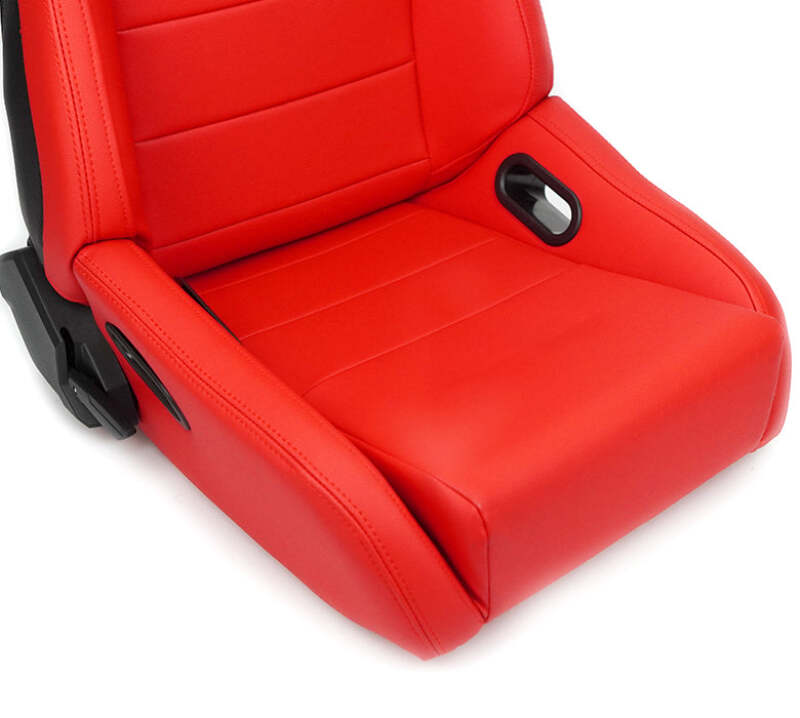 NRG Omega Reclinable Racing Seat (Pair) Red with Black Carbon Vinyl Back-thumbmail-7