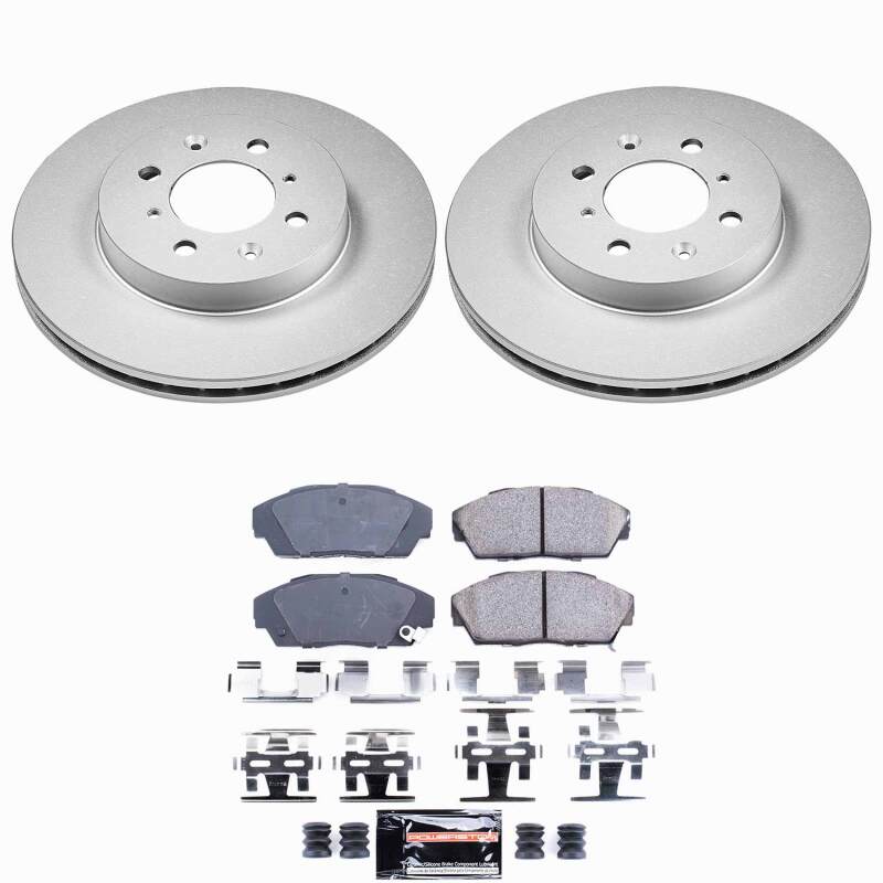 Power Stop 90-93 Acura Integra Front Z23 Coated Brake Kit-thumbmail-1