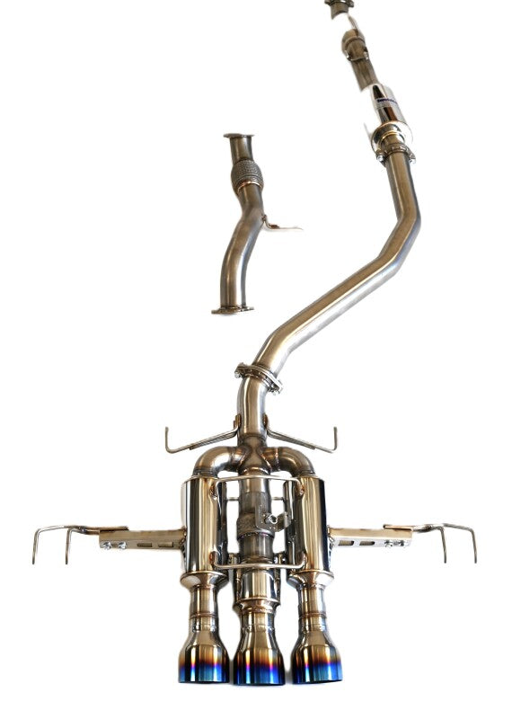Invidia 22+ HONDA CIVIC TYPE-R FL5 R400 SINGLE LAYER TI TIP FULL CAT-BACK (NON POLISH PIPE)-thumbmail-2