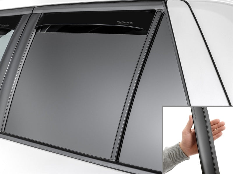 WeatherTech 20-26 Ford Explorer Rear Rear Side Window Deflectors - Matte Blk-thumbmail-2