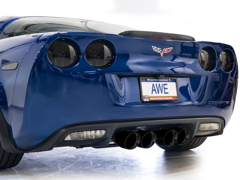 AWE Tuning C6 Chevrolet Corvette Z06/ZR1 Touring Edition Axle-back Exhaust w/ Diamond Black Tips-thumbmail-6