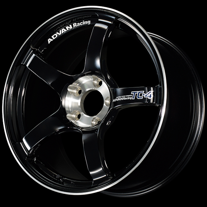 Advan TC-4 SE 15x7.0 / +42 Offset / 4-100 / 63mm Bore / Racing Gloss Black & Diamond Cut-thumbmail-1