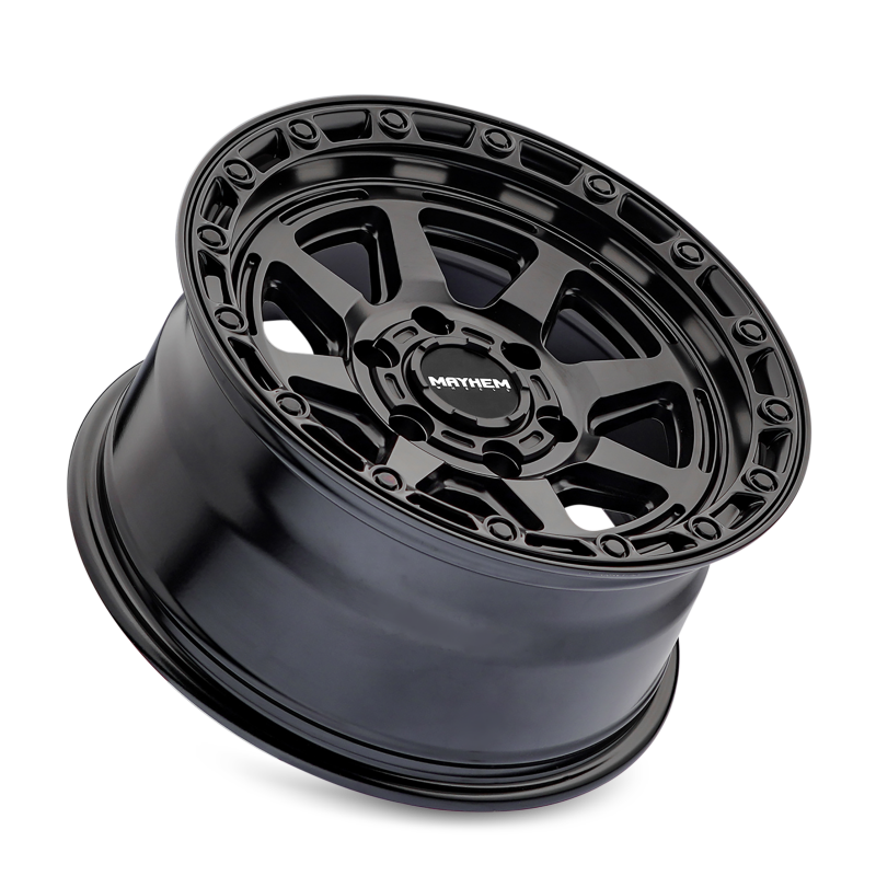 Mayhem 8306 Ridgeline 17x8.5 / 6x139.7 BP / -6mm Offset / 106.1mm Hub Satin Black Wheel-thumbmail-3