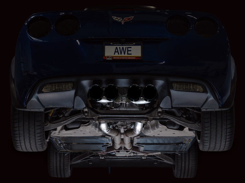 AWE Tuning C6 Chevrolet Corvette Z06/ZR1 Track Edition Axle-back Exhaust w/ Diamond Black Tips-thumbmail-8