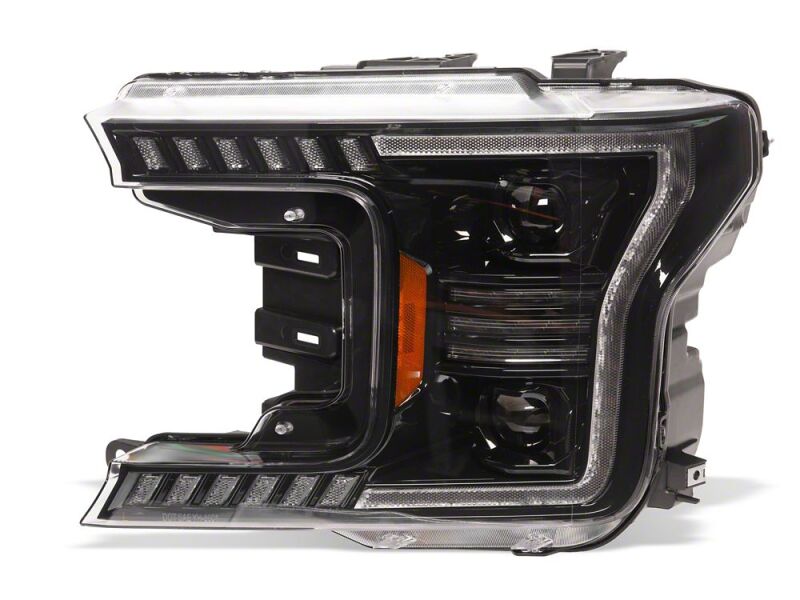 Raxiom 18-20 Ford F-150 LED Halo Surround Headlights with Amber DRL- Black Housing- Clear Lens-thumbmail-9