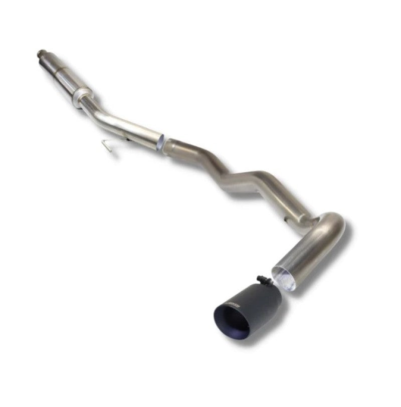 Carven 19-21 Jeep Gladiator Over Axle Dump Kit 3in R-Series Muffler 4in Black Tip-thumbmail-1
