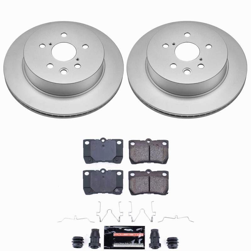 Power Stop 2006 Lexus GS300 Rear Z23 Coated Brake Kit-thumbmail-1