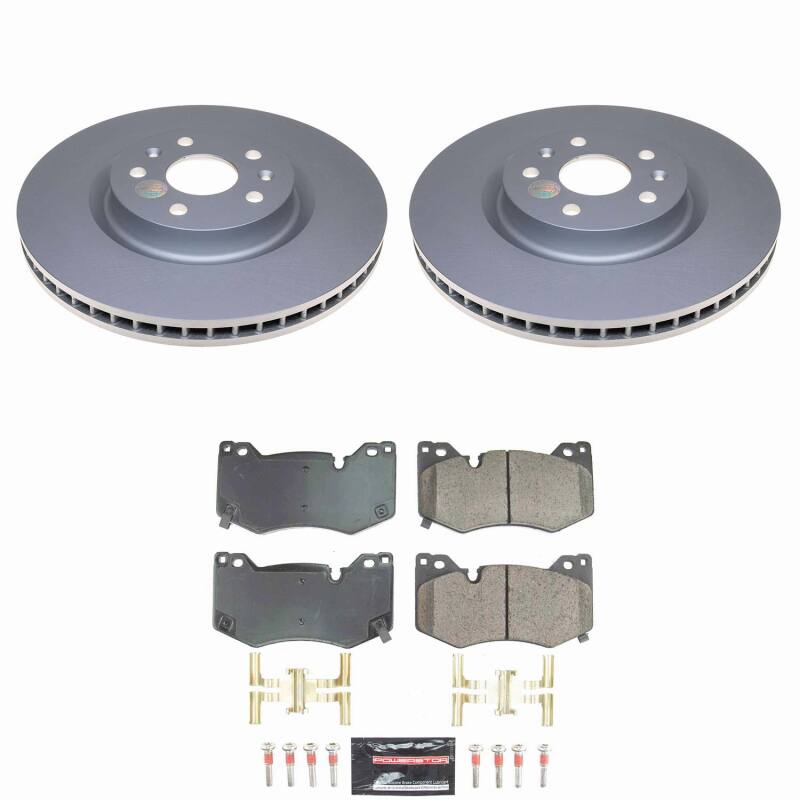 Power Stop 20-25 Chevrolet Corvette Front Z23 Coated Brake Kit-thumbmail-1
