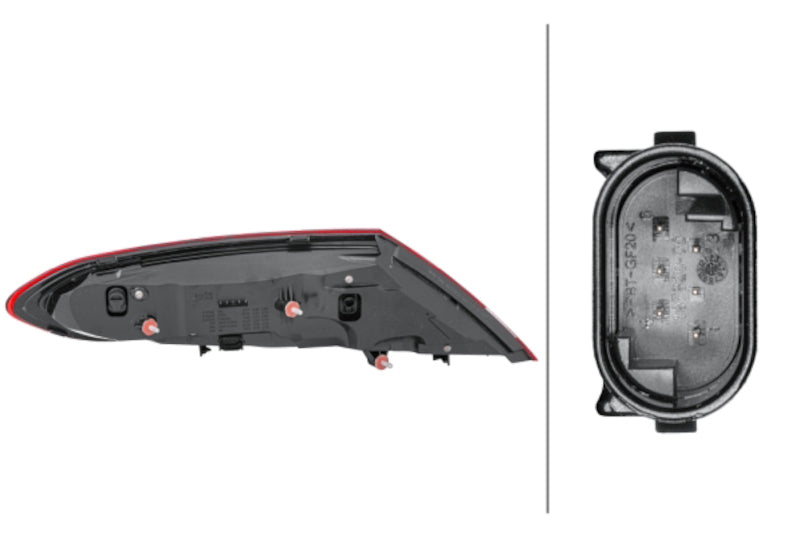 Hella 2019-2020 Mercedes-Benz C300 Right Outer Tail Light-thumbmail-2
