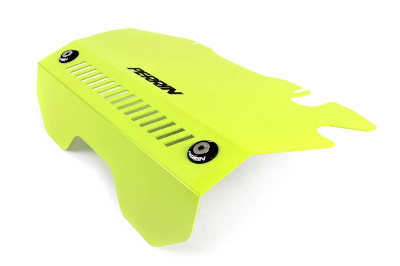 Perrin 15-16 Subaru WRX / STI Neon Yellow Pulley Cover For FA DIT Engines-thumbmail-2