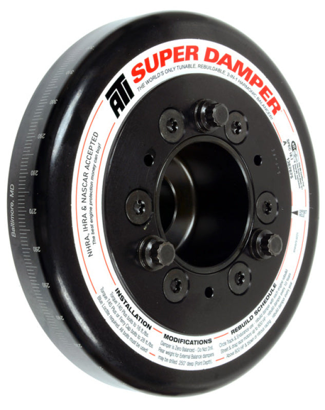 ATI Damper - 7.074in - Alum - 7 Grv - Toyota 1Gr-Fe - 10 Percent UD Pulley - 1Pc-thumbmail-1