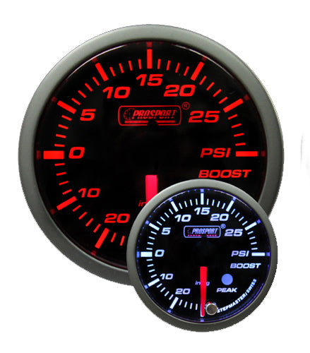2-3/8" Amber/White Premium Electric Boost gauge-thumbmail-1