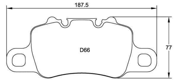 Brembo 2451.18.RE10 rear RE10 brake pads