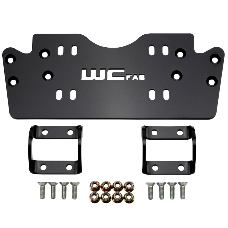 Wehrli 2019+ Honda Talon X/R Winch Mount Plate Kit - WCFab Front Bumper