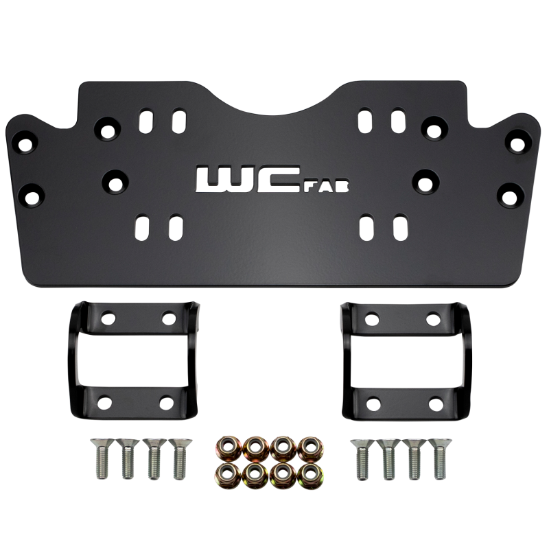 Wehrli 2019+ Honda Talon X/R Winch Mount Plate Kit - WCFab Front Bumper-thumbmail-2