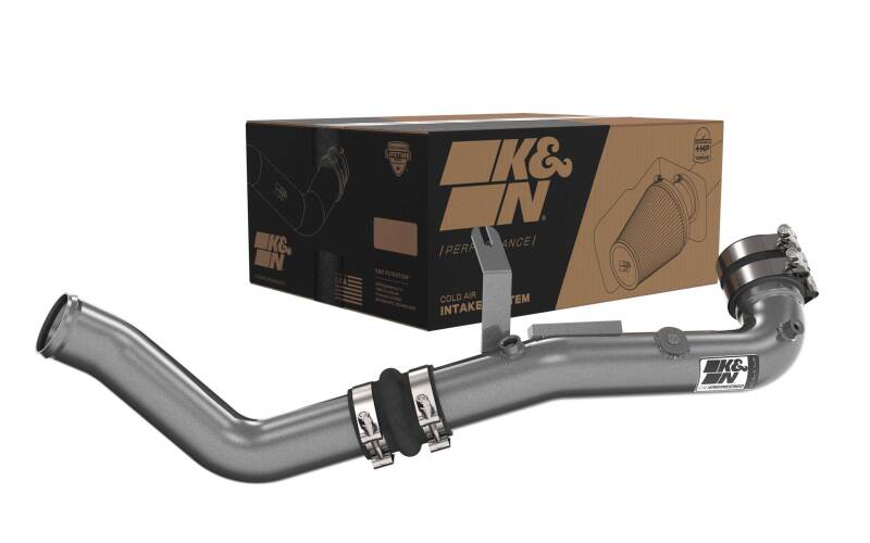 K&N 22-24 Honda Civic 1.5L L4 Aluminum Charge Pipe Kit - Gunmetal Gray-thumbmail-6