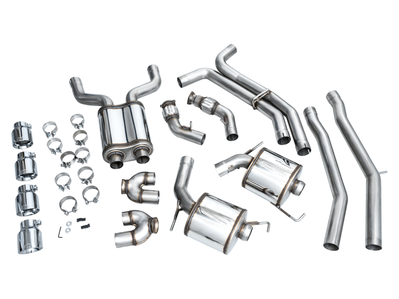 AWE Tuning 19-23 Audi C8 S6/S7 2.9T V6 AWD Touring Edition Exhaust - Chrome Silver Tips-thumbmail-20