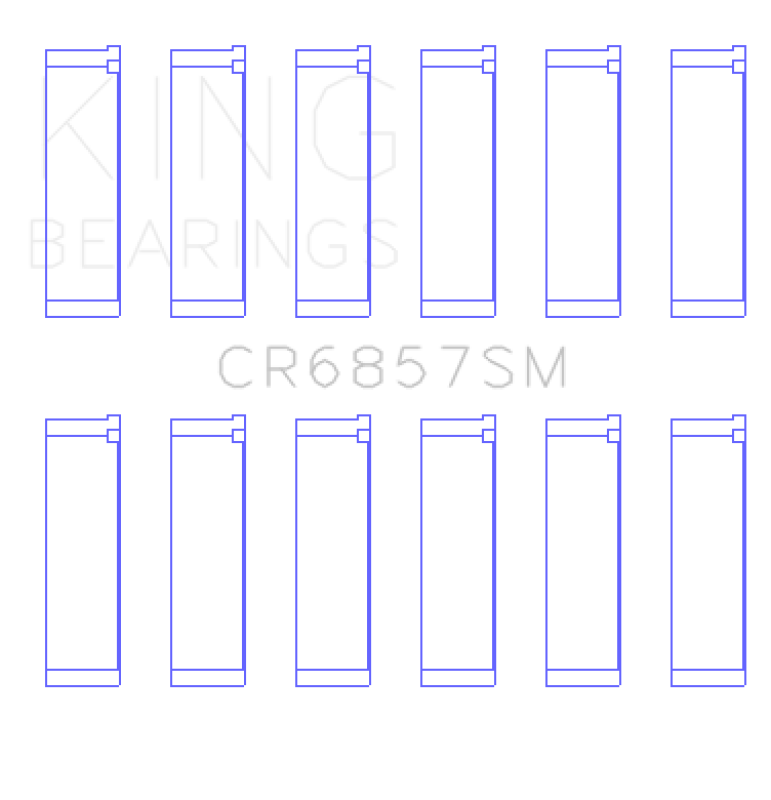 King Engine Bearings Chrysler Pentastar 3.6L Erb V6 (Size +0.25mm) Connecting Rod Bearing Set-thumbmail-2