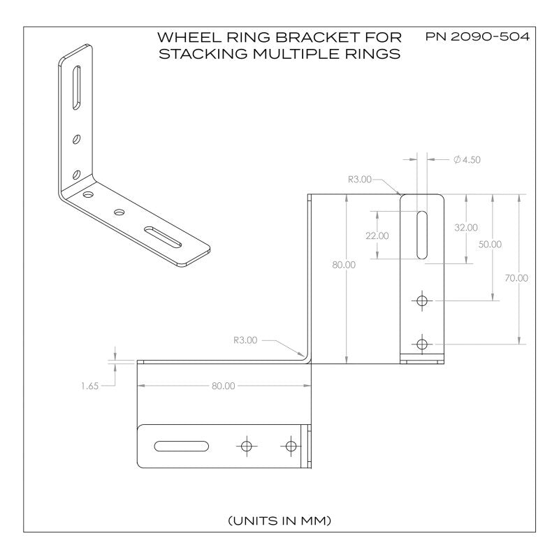 Oracle Offset Wheel Ring Bracket for Stacking Multiple Rings - Set of 12-thumbmail-6