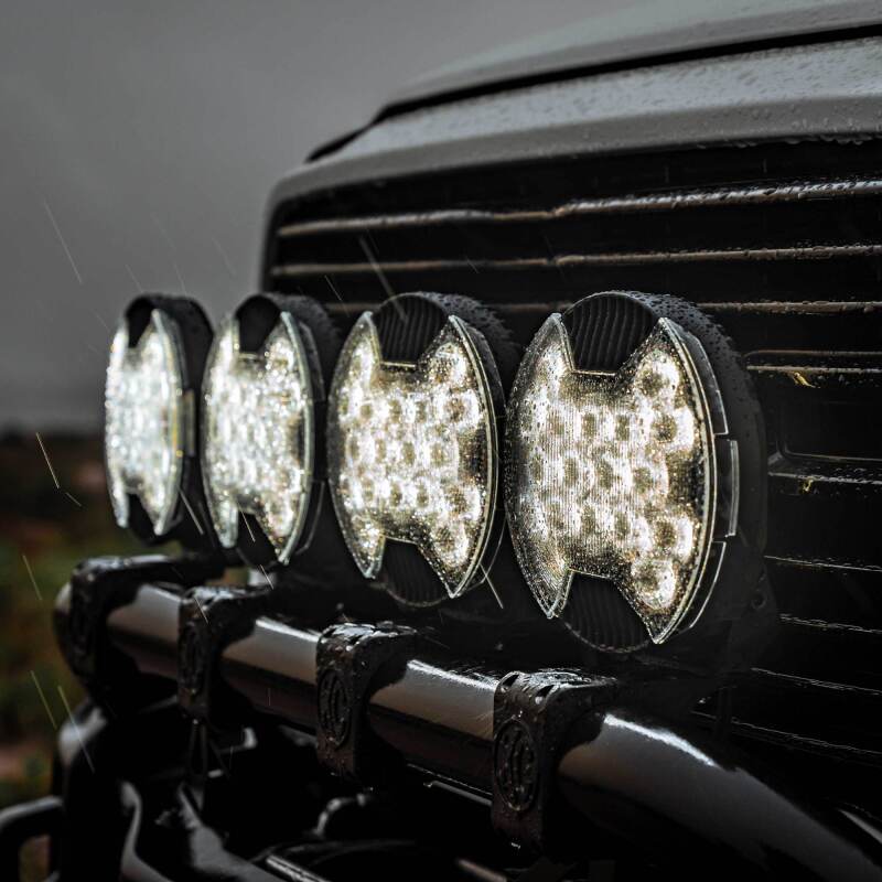 KC HiLiTES SlimLite 8in. LED Light Shield SAE Driving (Shield Only) - Clear-thumbmail-5