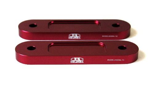 BLOX Honda S2000 Racing Front 12mm Thin Spacer Bump Steer Kit - Red (Lowered 1in and more)-thumbmail-2
