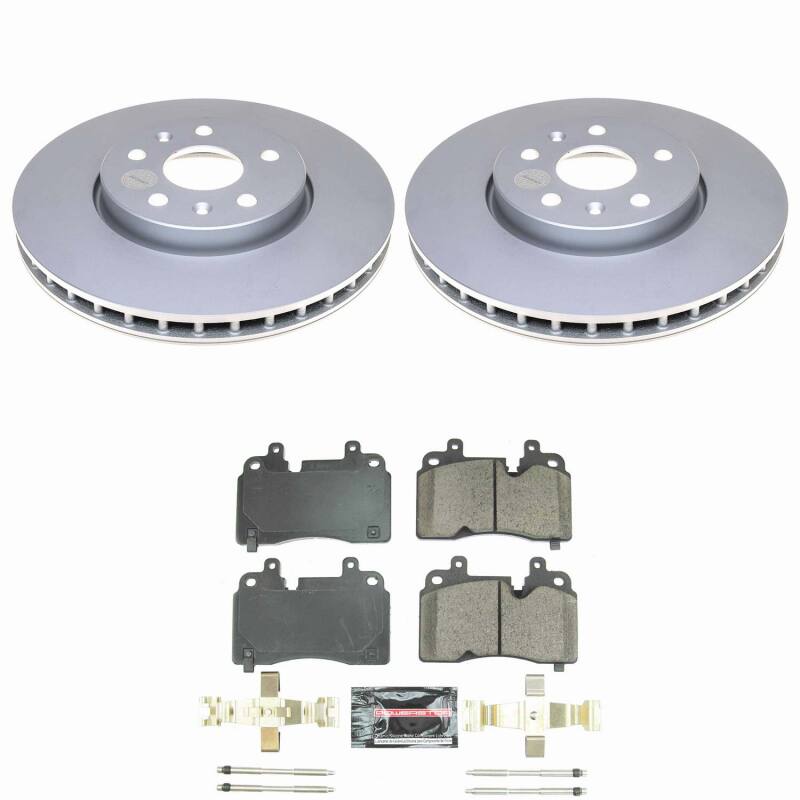 Power Stop 20-25 Chevrolet Corvette Front Z23 Coated Brake Kit-thumbmail-1