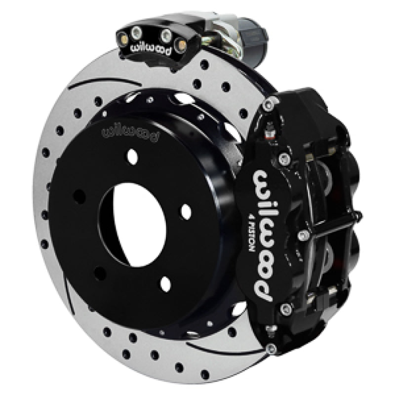 Wilwood 88-98 GM C1500 Superlite Rear Elec. Parking Brake Kit 14in SRP Rotor 3.25in Offset - Blk-thumbmail-1