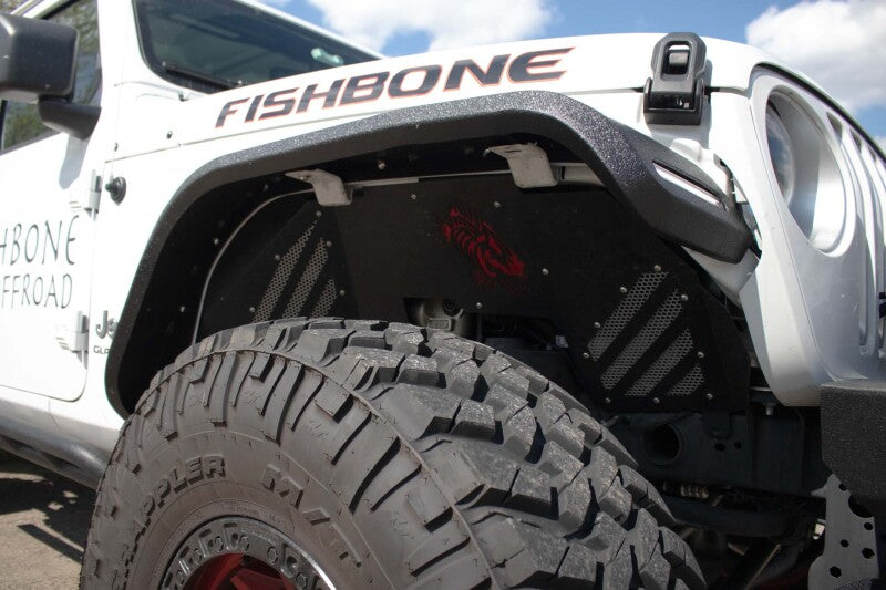 Fishbone Offroad 2018+ Jeep Wrangler JL/JLU/2020+ Gladiator JT  Alum Front Fender Flares  - Black-thumbmail-14