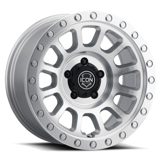 ICON Hulse 18x9 6x135 6mm Offset 5.25in BS Silver Machined