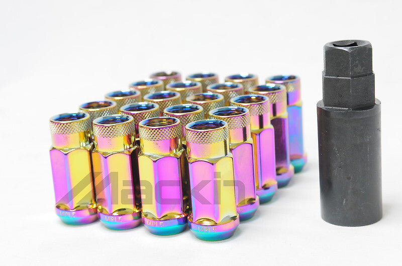 Wheel Mate Monster Open End Lug Nut Set of 20 - C. Neon 1/2in-thumbmail-2
