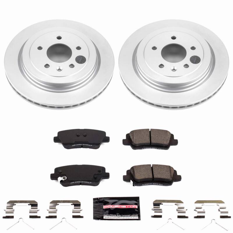 Power Stop 16-18 Cadillac ATS Rear Z23 Coated Brake Kit-thumbmail-1