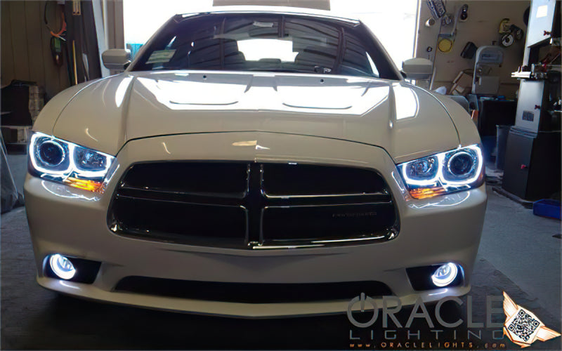 Oracle 11-12 Dodge Charger LED Fog Light Halo Kit - Blue-thumbmail-5