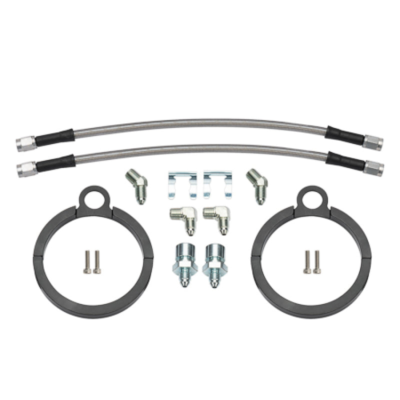 Wilwood Flexline Kit 12 inch -3 3/8-24 IF 1/8-27 NPT 90 Degree-thumbmail-1