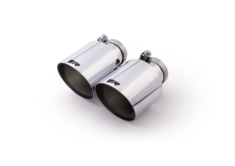 Remus Stainless Steel 115mm Angled Engraved Chrome Tail Pipe Set (Pair)-thumbmail-1
