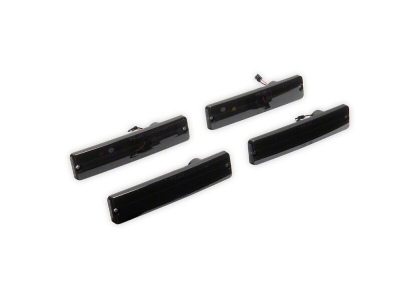 Raxiom 76-86 Jeep CJ7 Axial Series LED Side Marker Lamps- Smoked- Front and Rear-thumbmail-1