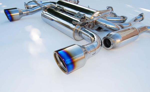 Invidia 03-08 Infiniti G35 Coupe Gemini Rolled Titanium Tip Cat-back Exhaust-thumbmail-3