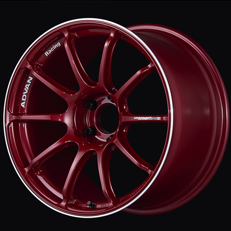 Advan RSIII 18x8.5 / +47 Offset / 5-100 / 63mm Bore / Racing Candy Red & Ring-thumbmail-1